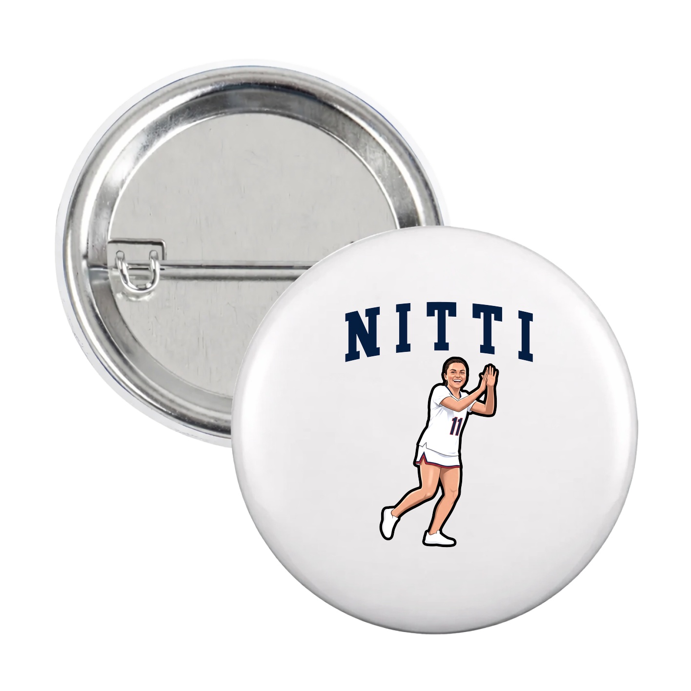Game Day Button — Shirsey in White