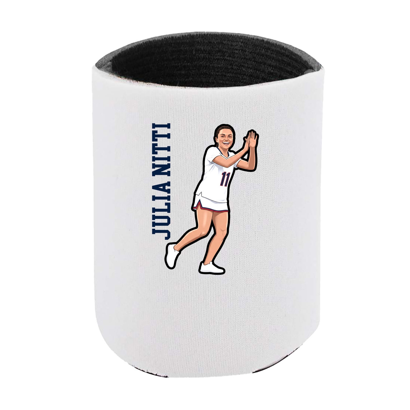 Can Holder — Name Vertical in White