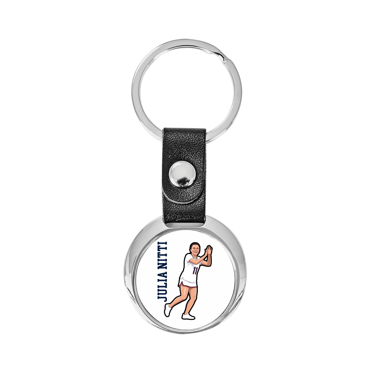 Key Chain — Name Vertical in Classic