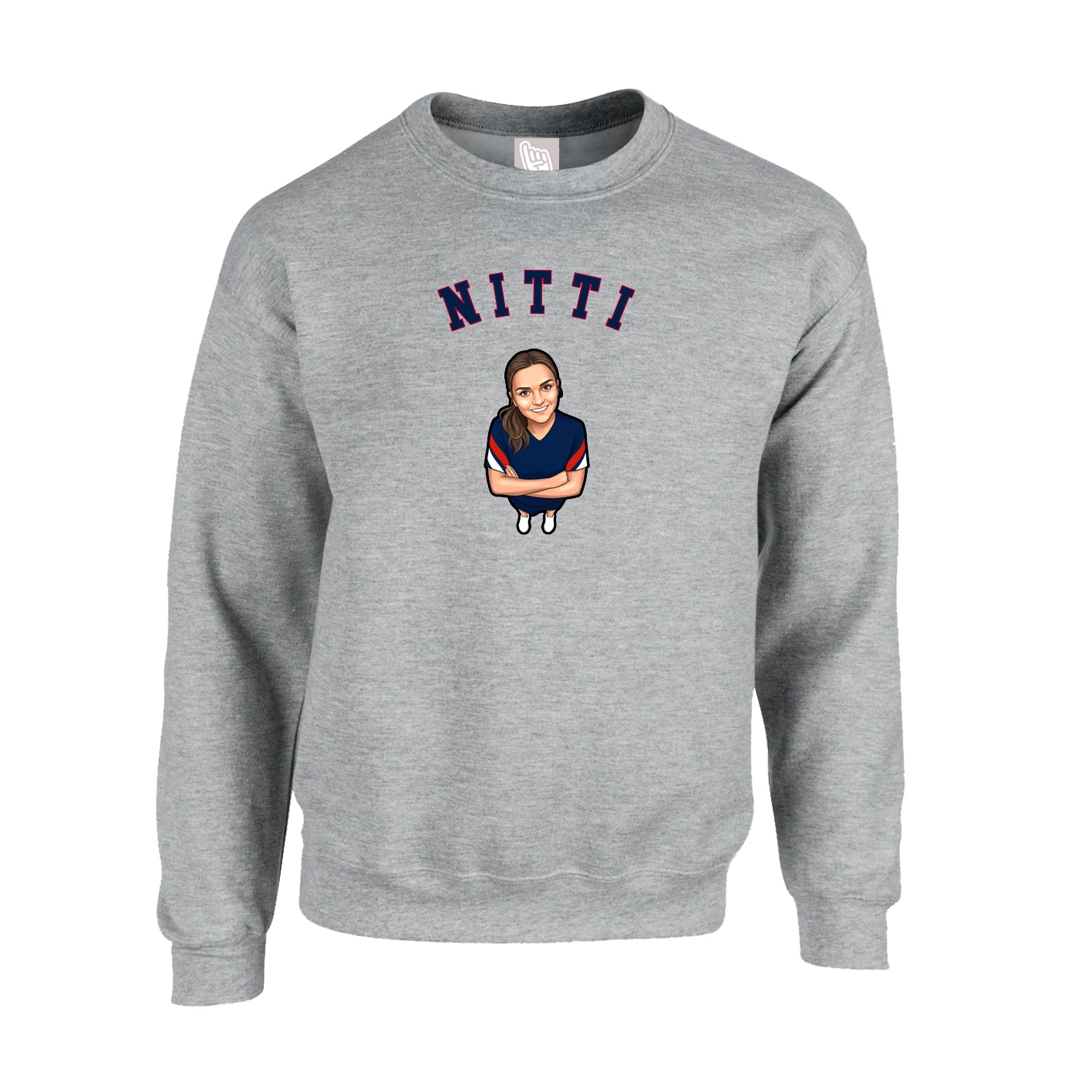 Fleece Crew — Shirsey Arch in Grey