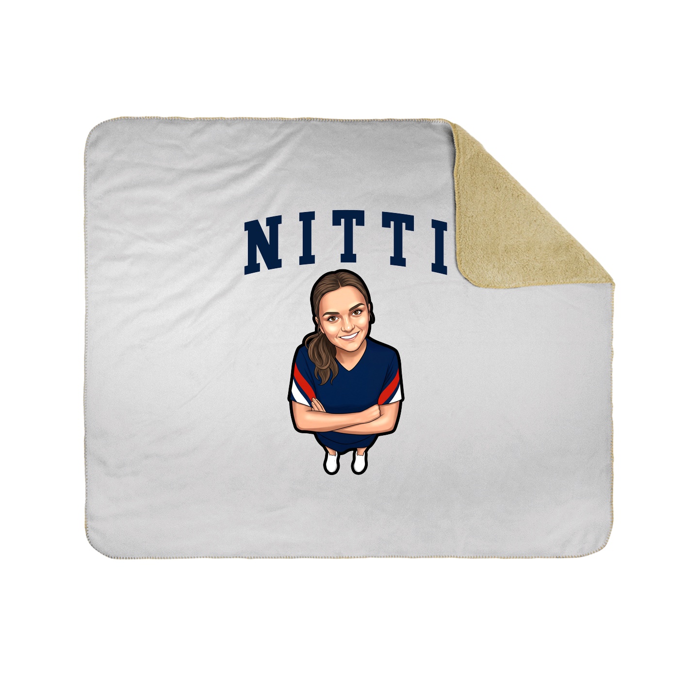 Throw Blanket — Shirsey in White