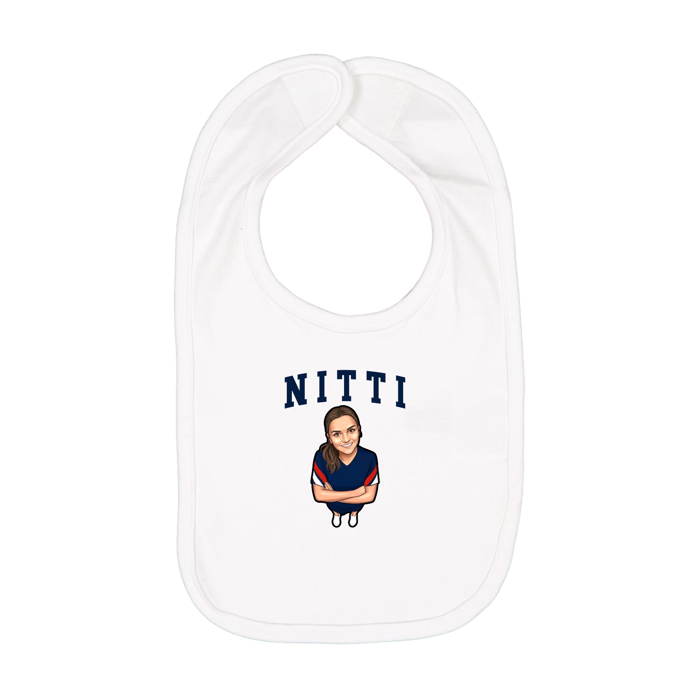 Infant Bib — Shirsey in White