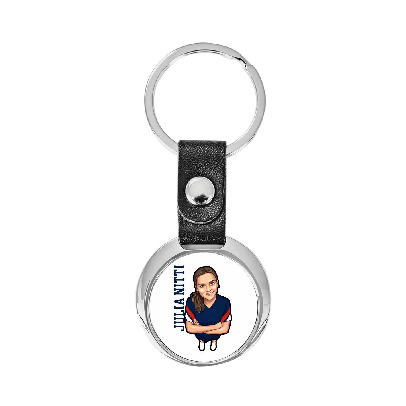 Key Chain — Name Vertical in Classic