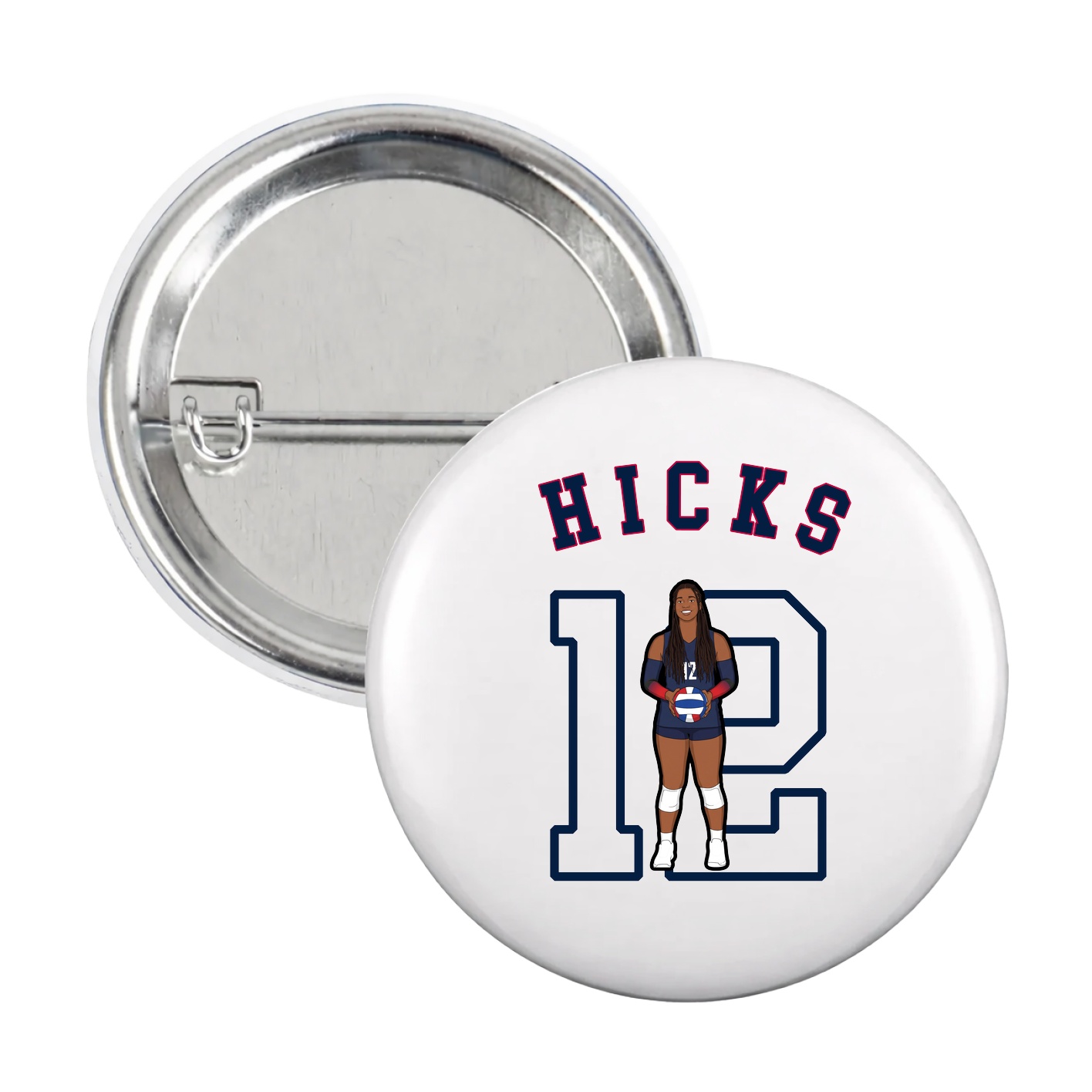 Game Day Button — Shirsey Arch in White