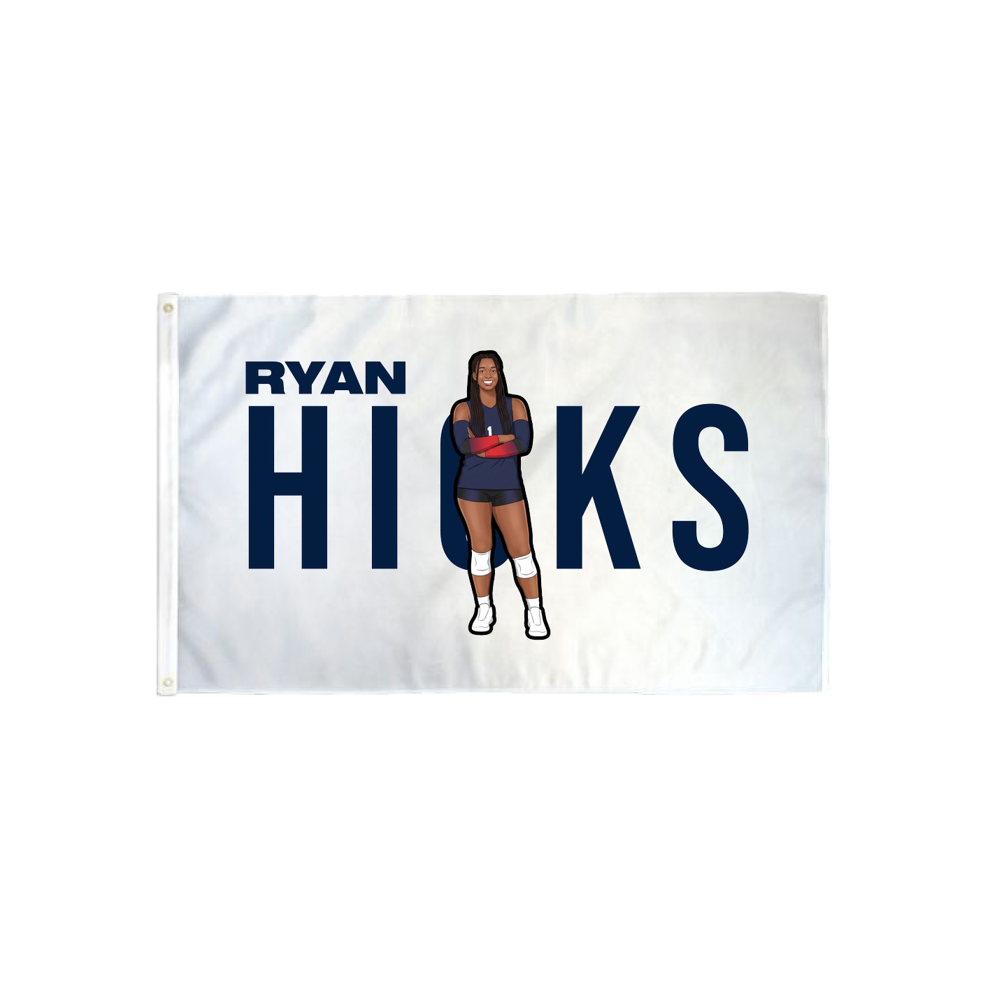 3x5 Flag — Player Name in Classic