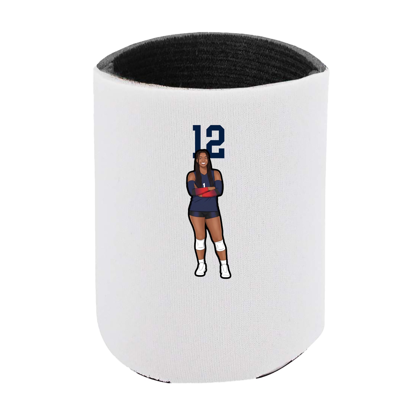 Can Holder — Number Top in White