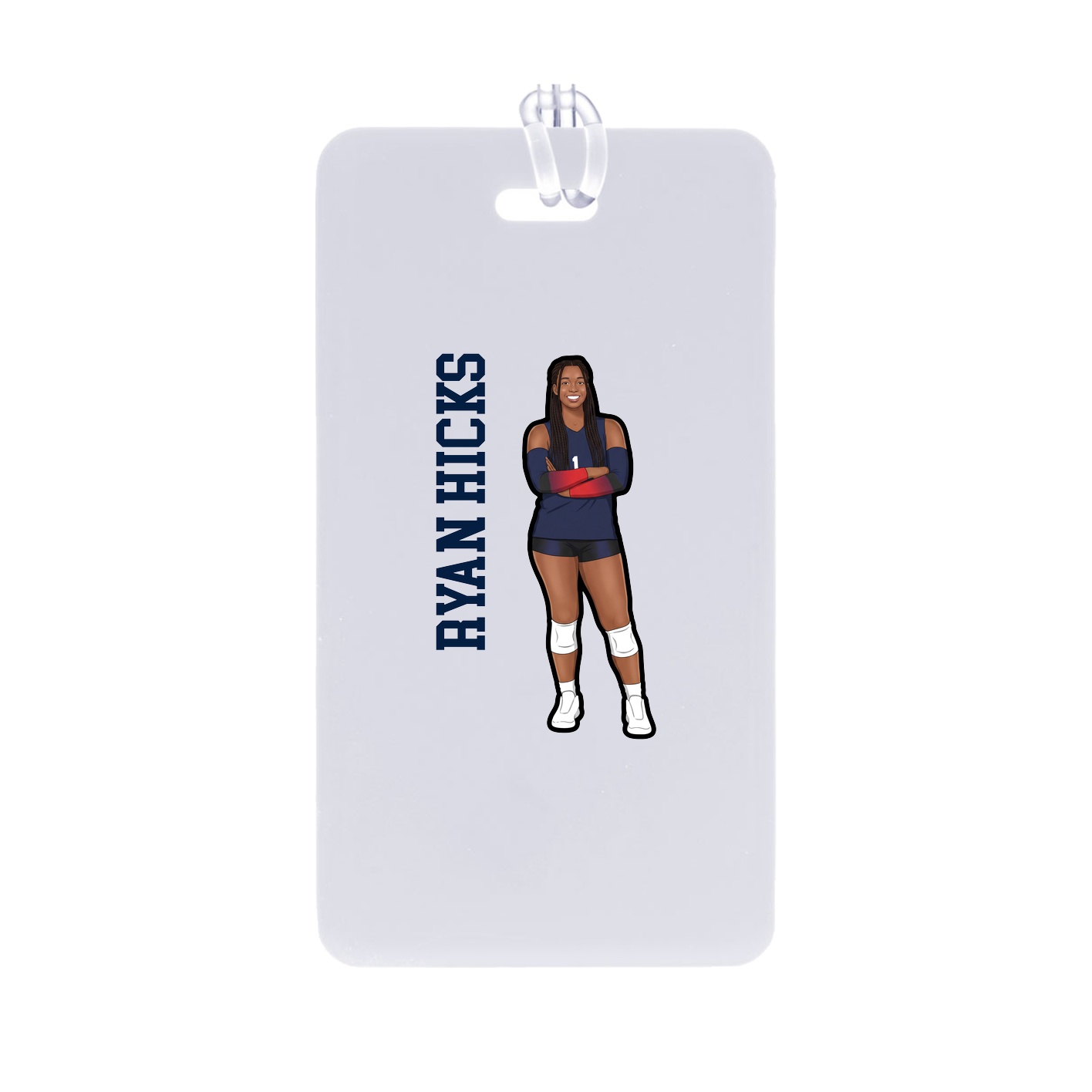 Bag Tag — Name Vertical in Classic