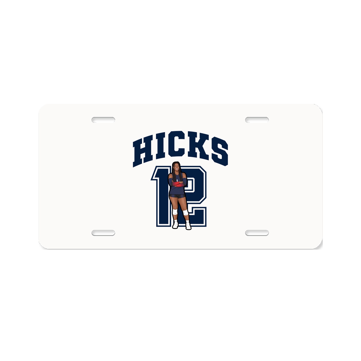 License Plate — Number in Classic