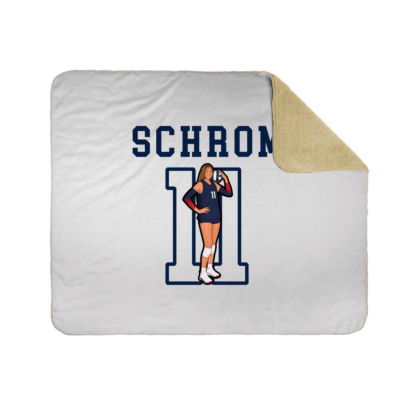 Throw Blanket — Shirsey in White