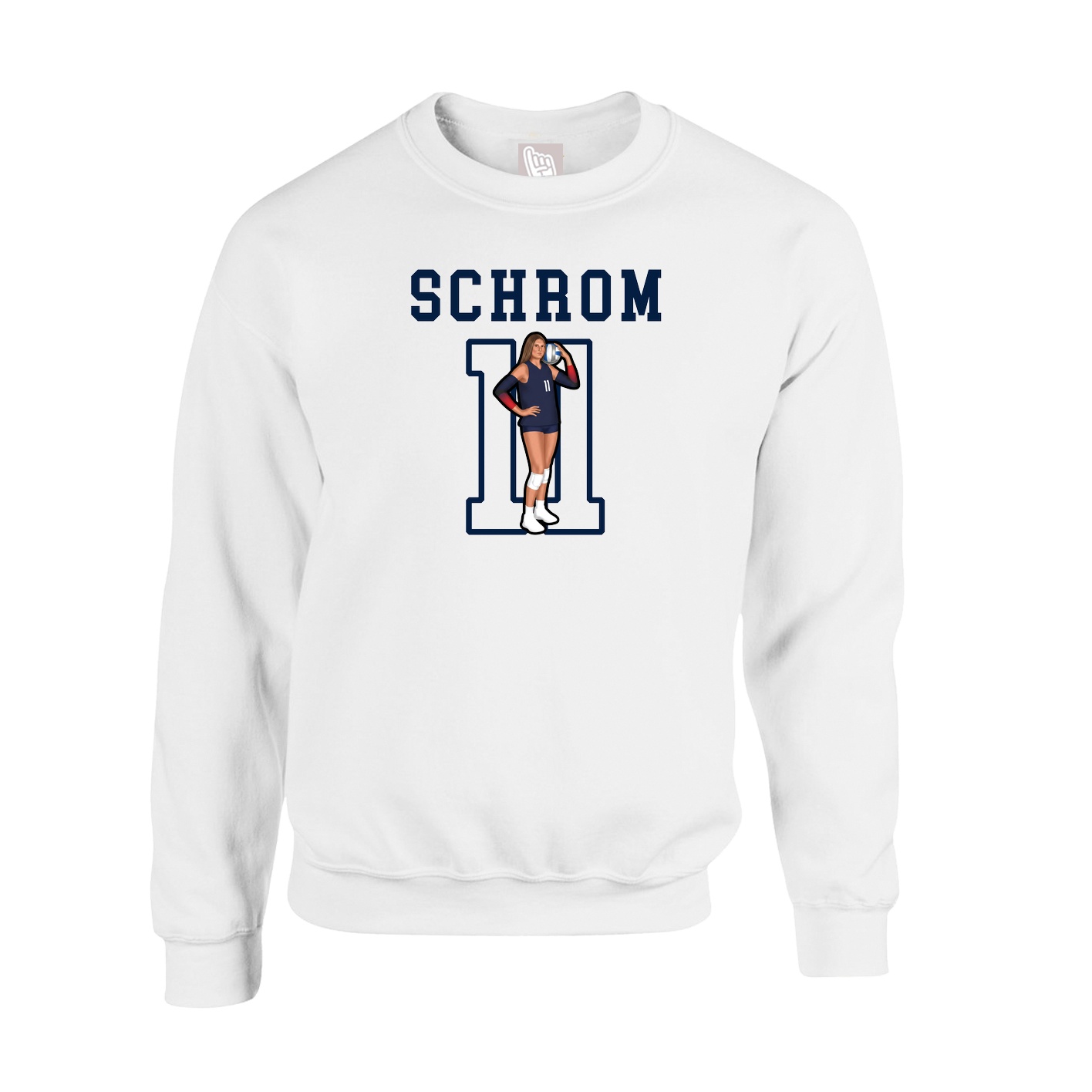 Fleece Crew — Shirsey in White