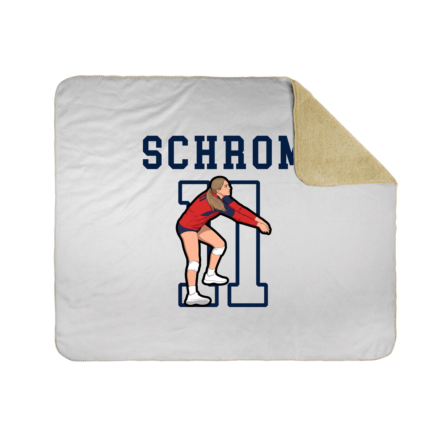 Throw Blanket — Shirsey in White