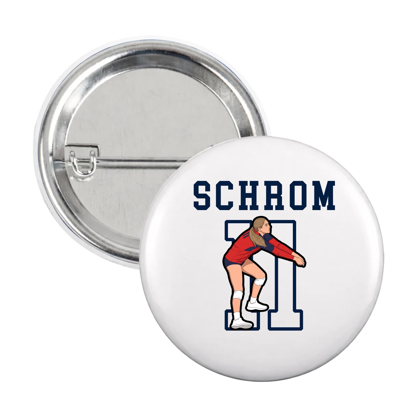 Game Day Button — Shirsey in White