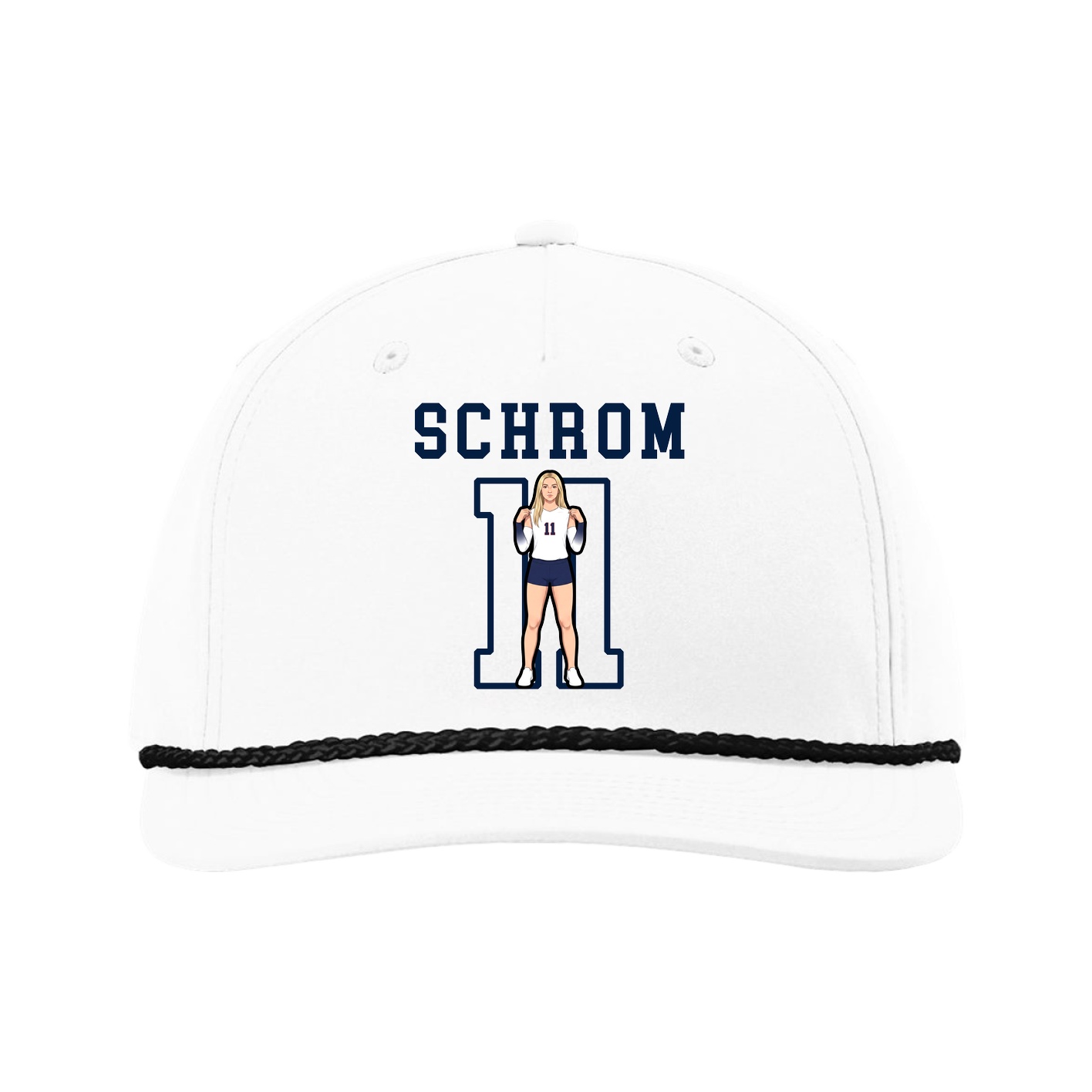 Five-Panel Classic Rope Cap — Shirsey in White