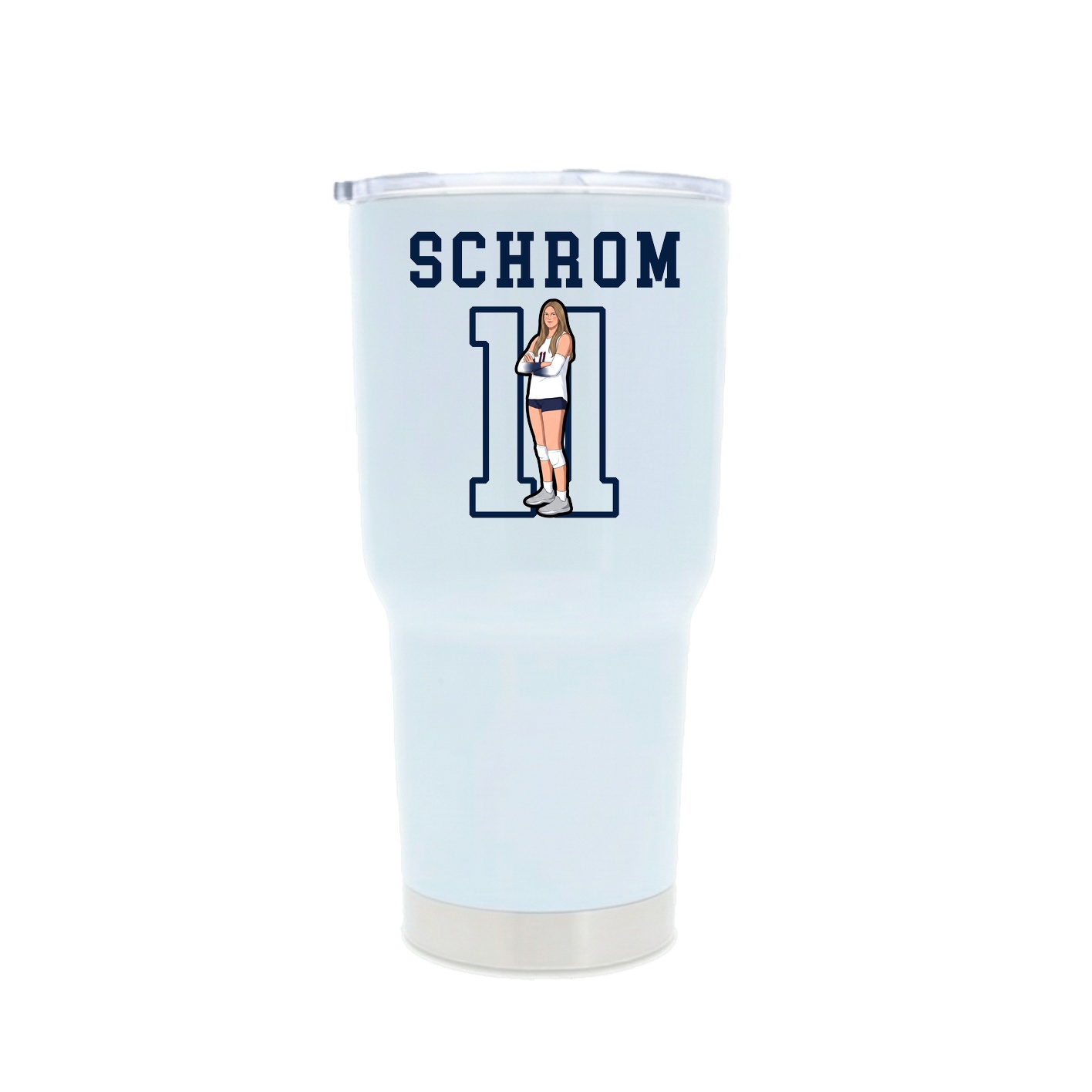 30oz Stainless Steel Tumbler — Shirsey in White