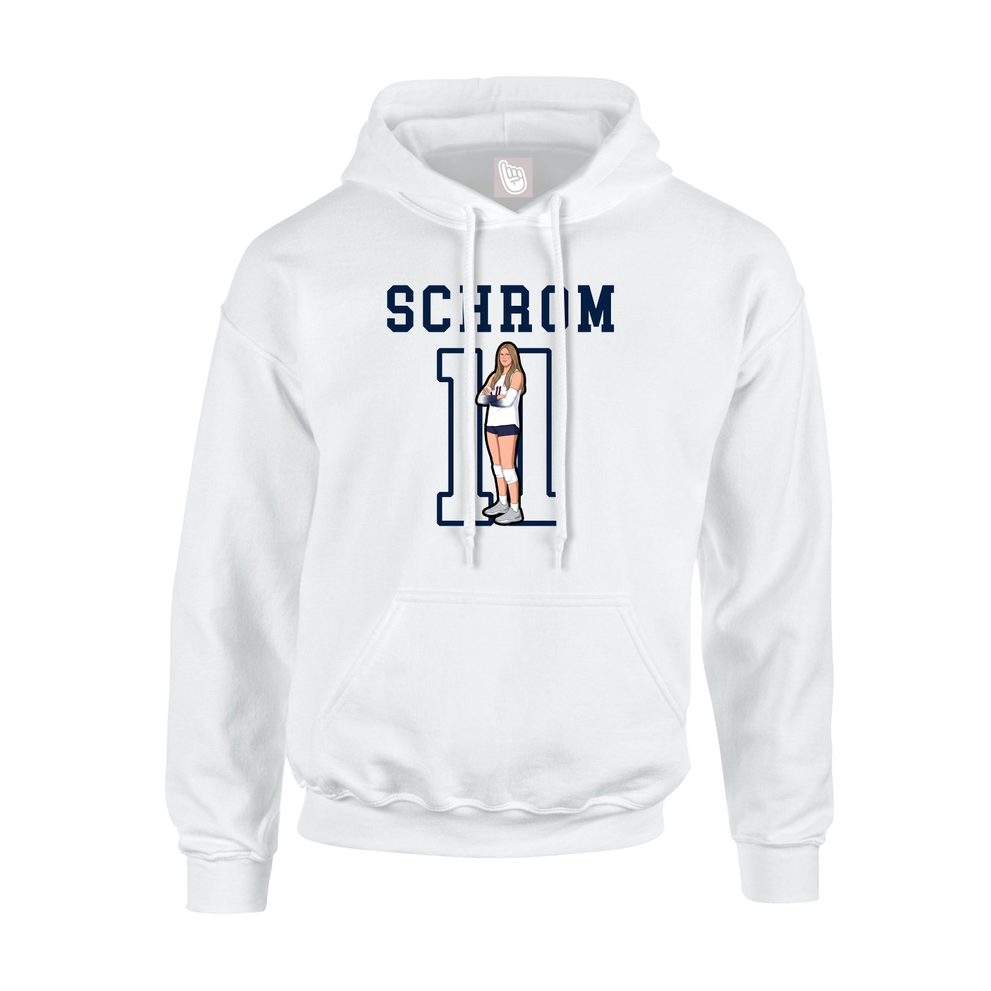Hoodie — Shirsey in White