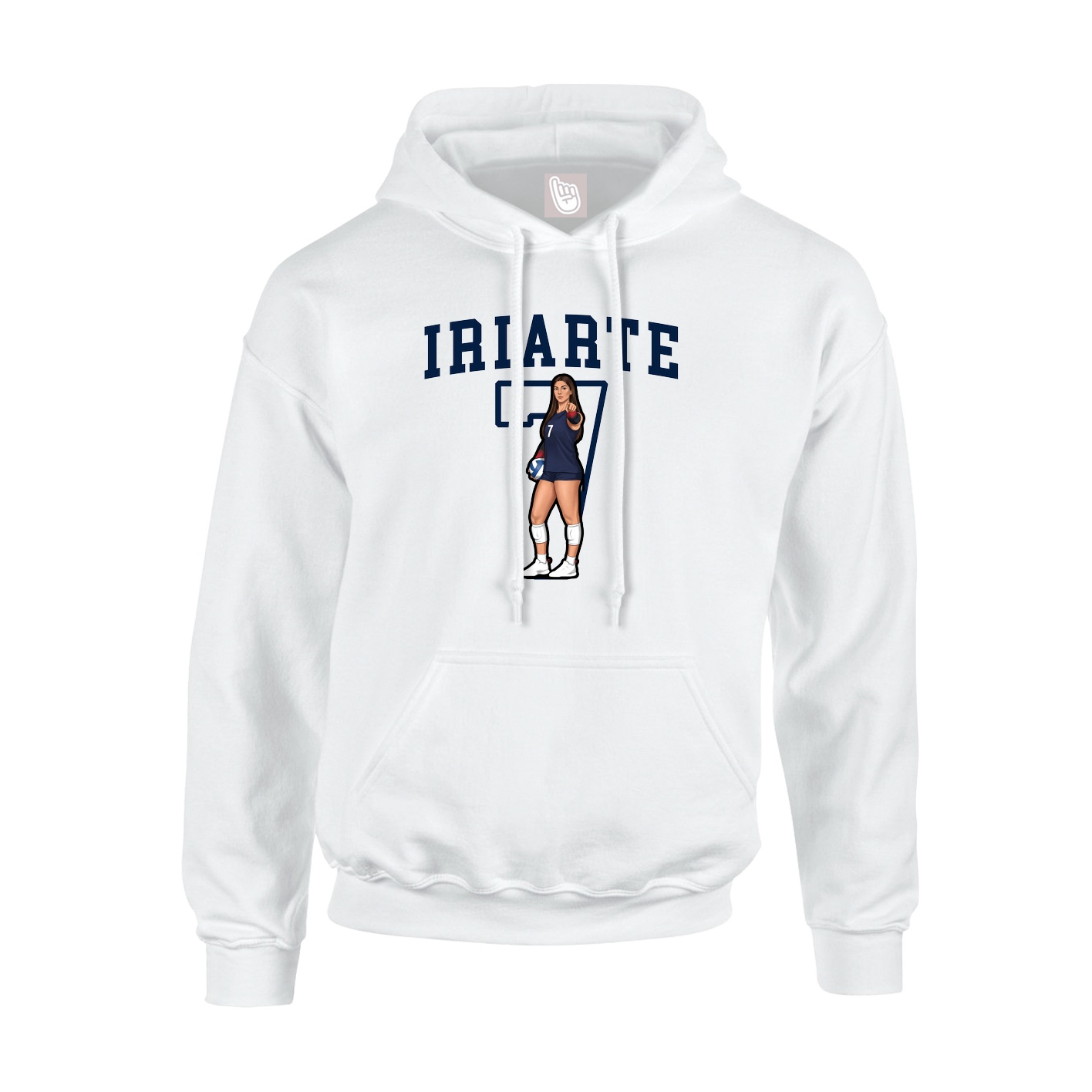 Hoodie — Shirsey in White