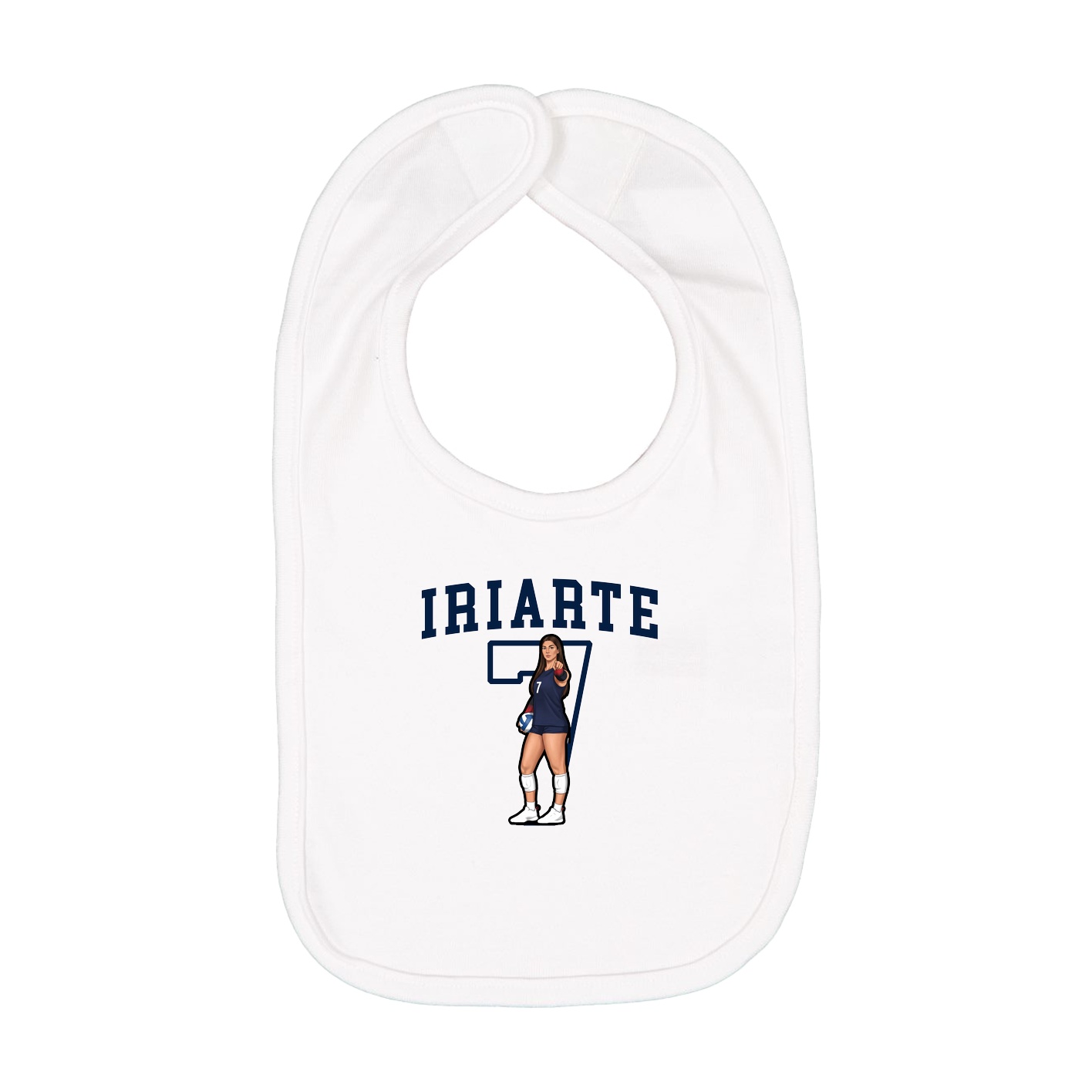 Infant Bib — Shirsey in White