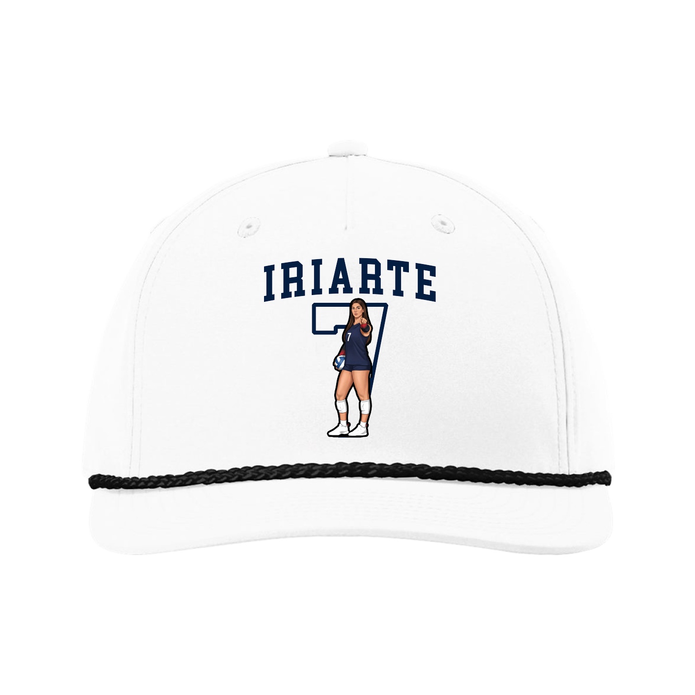 Five-Panel Classic Rope Cap — Shirsey in White