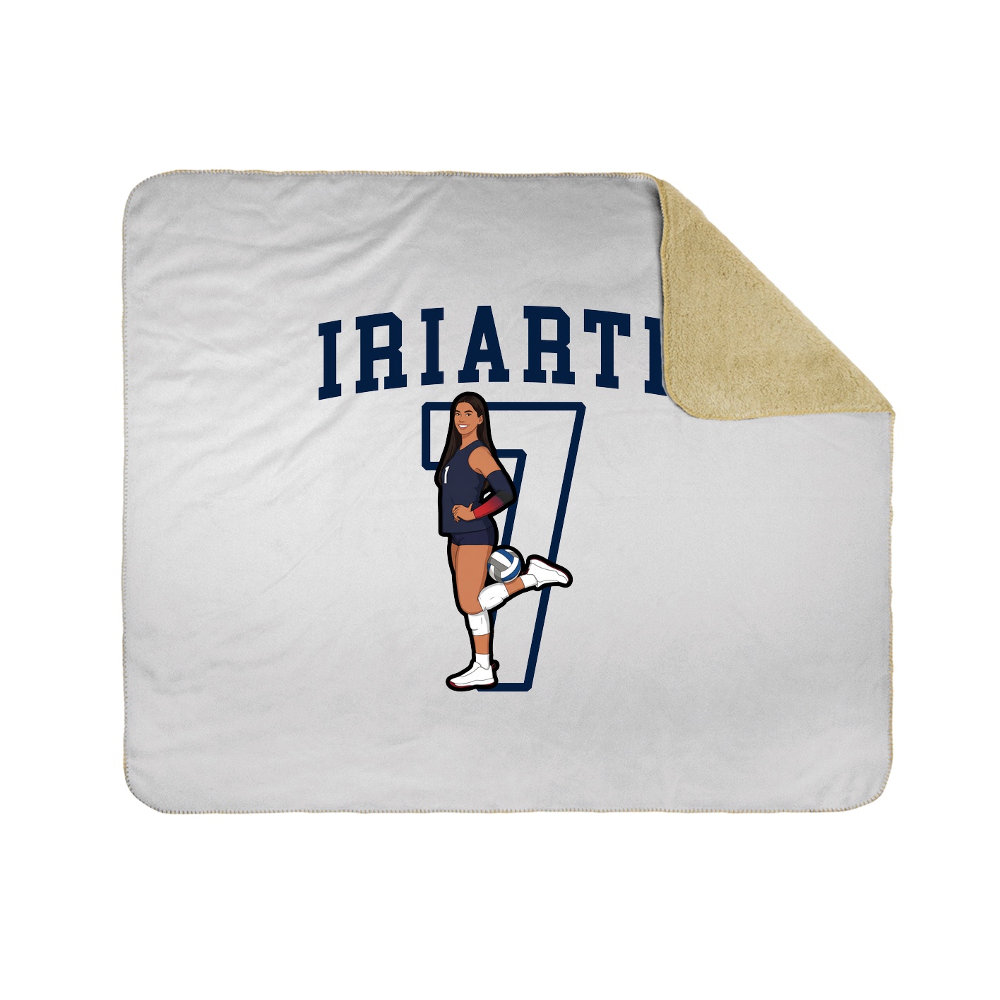 Throw Blanket — Shirsey in White