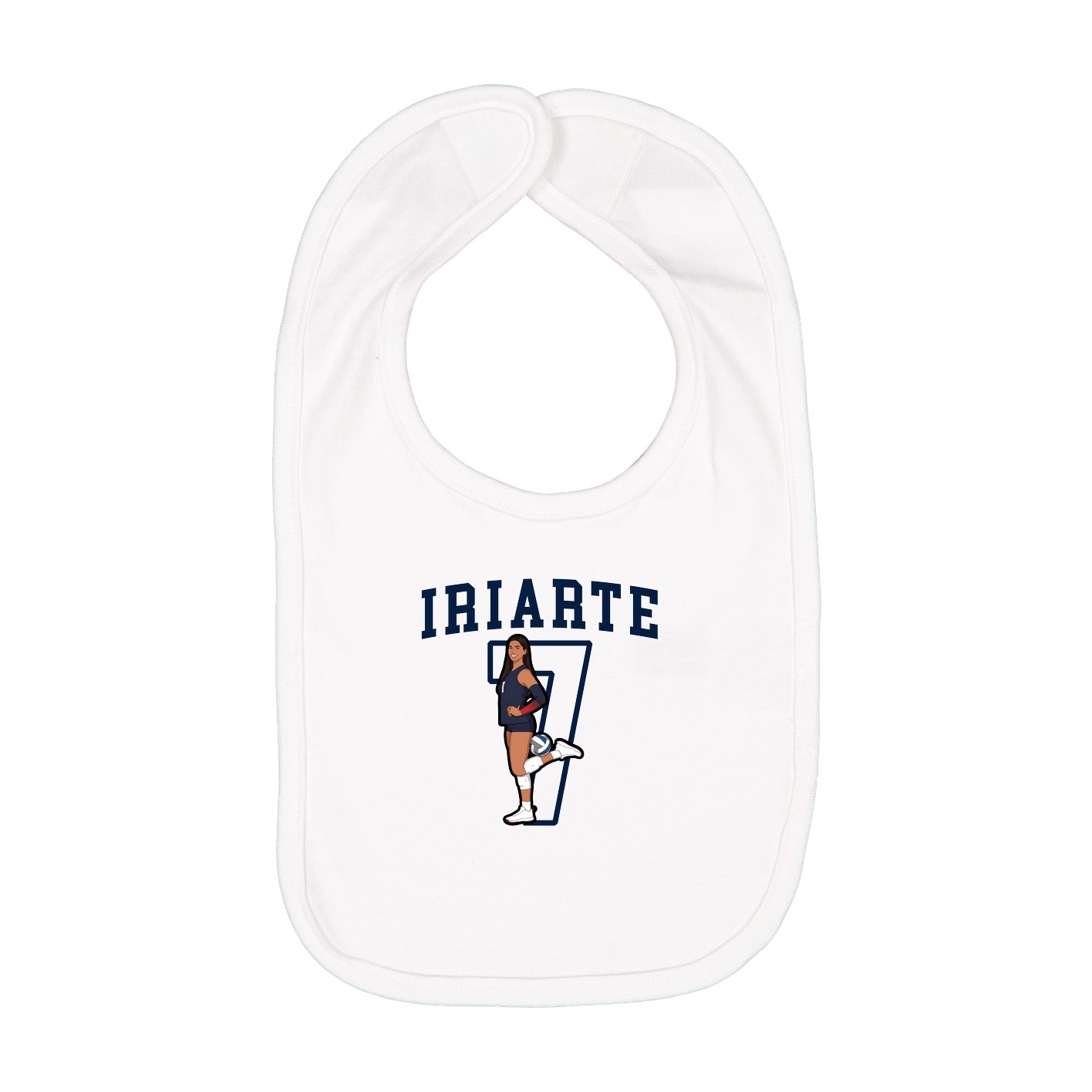 Infant Bib — Shirsey in White
