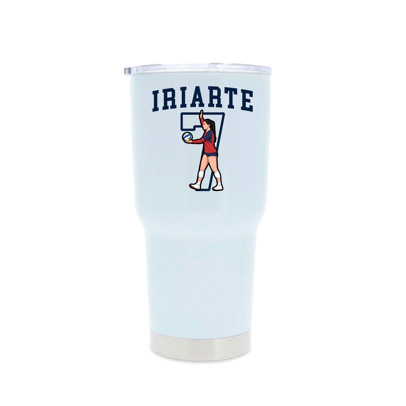 30oz Stainless Steel Tumbler — Shirsey in White