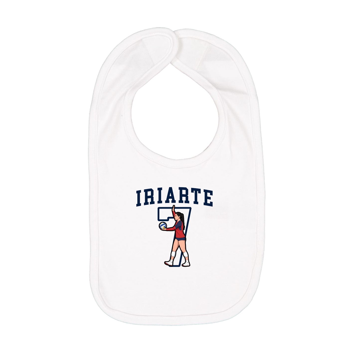 Infant Bib — Shirsey in White