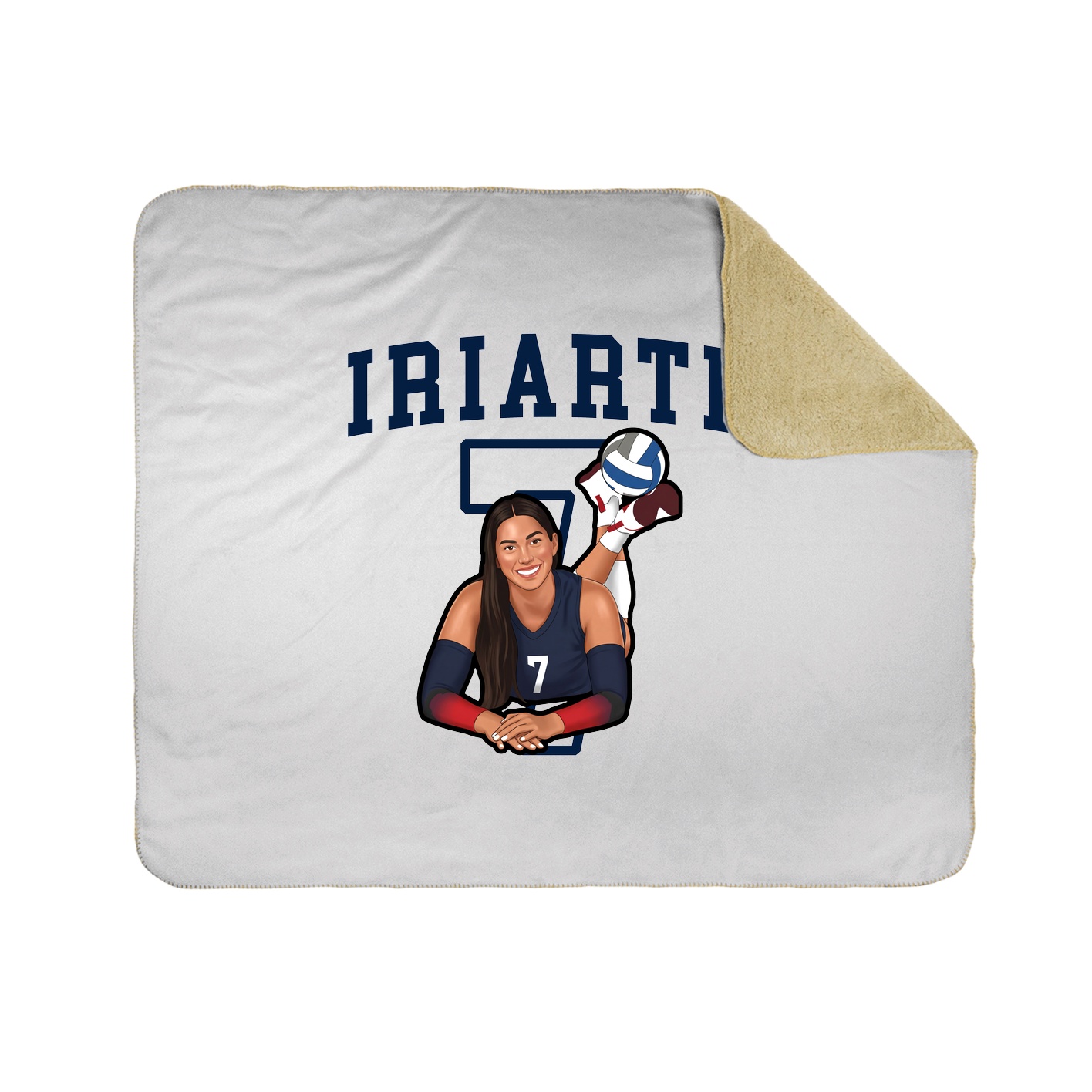 Throw Blanket — Shirsey in White