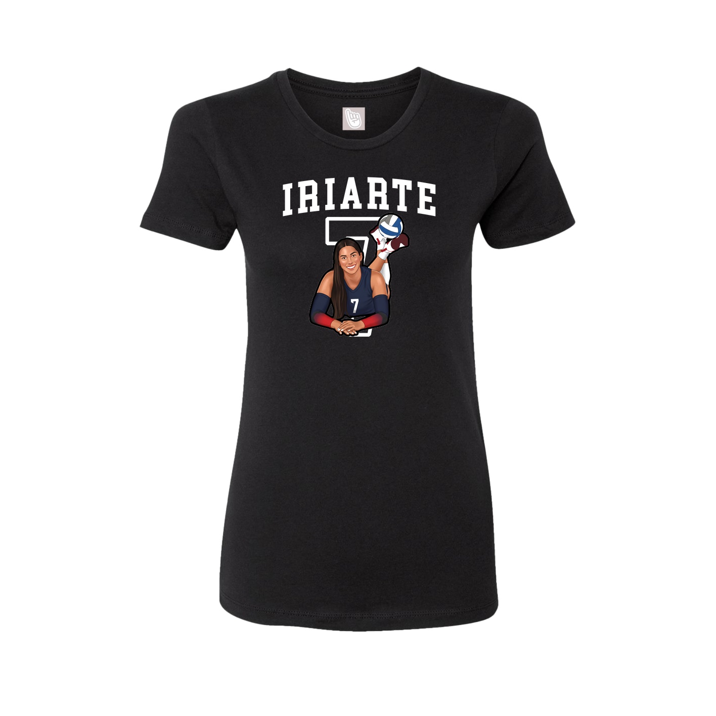 Fitted Women's Tee — Shirsey in Black