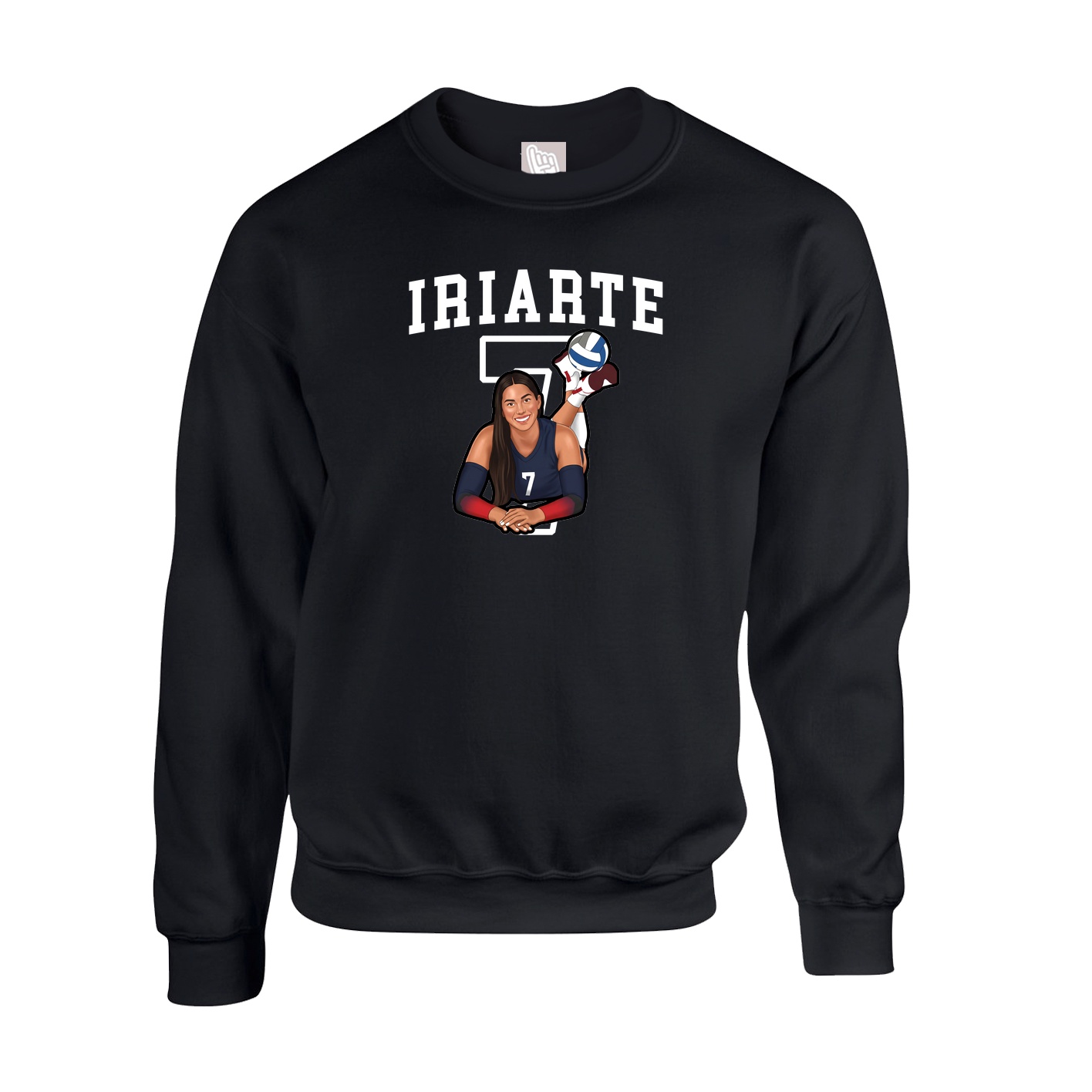 Fleece Crew — Shirsey in Black