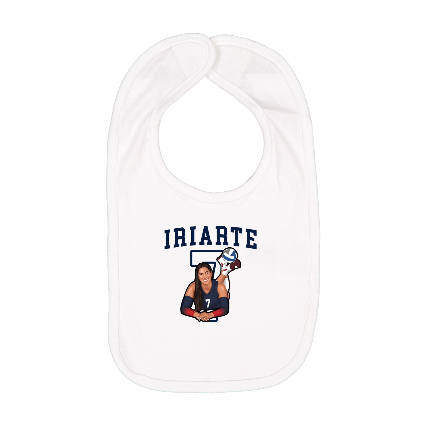 Infant Bib — Shirsey in White