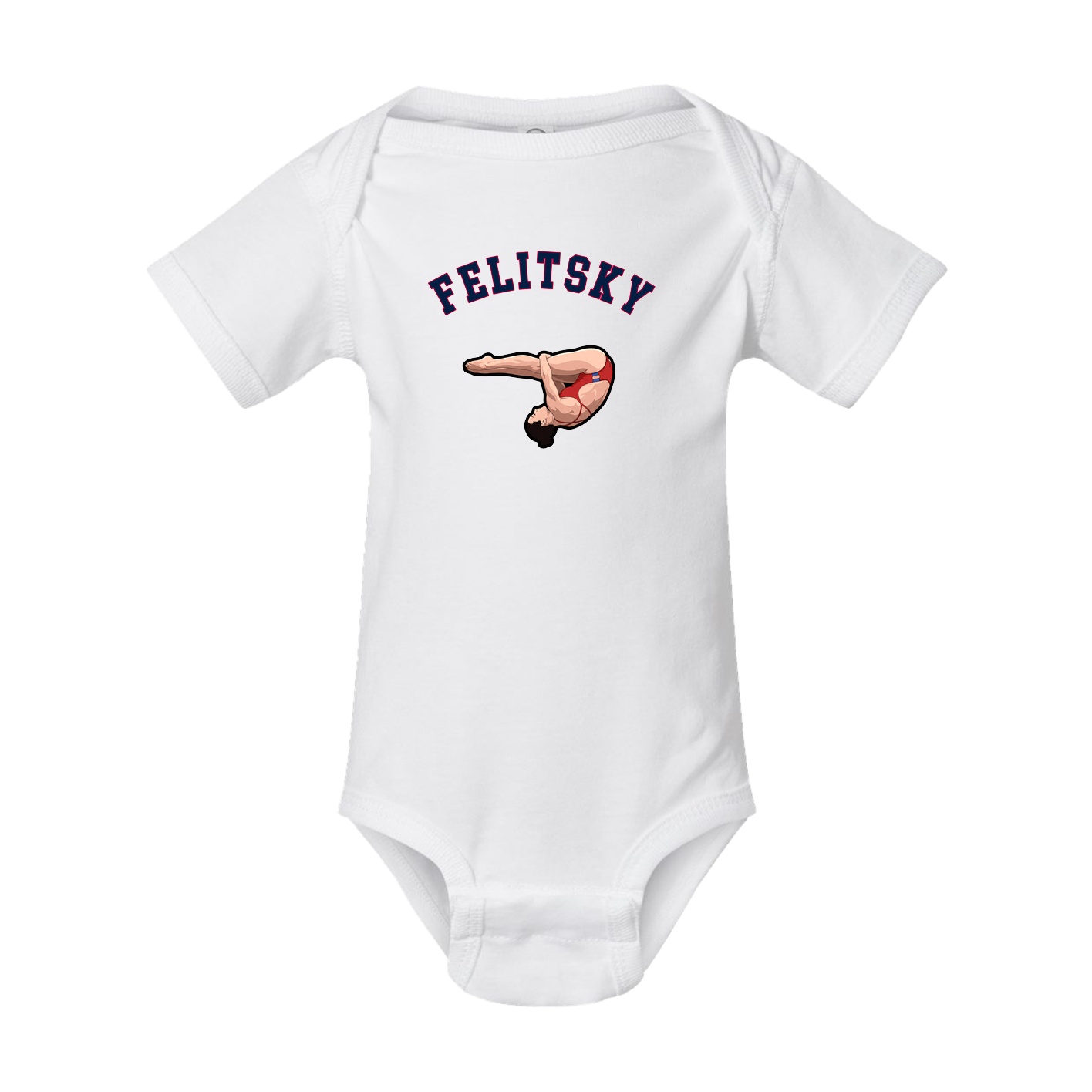Baby Onesie — Shirsey Arch in White