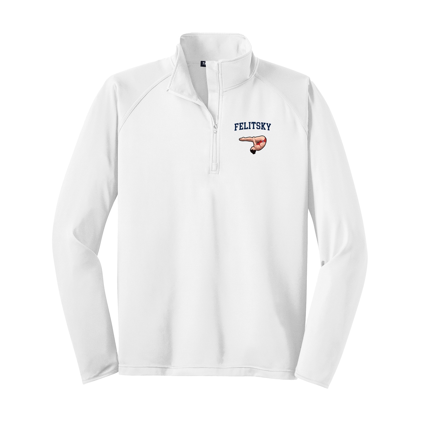 Q-Zip Pullover — Shirsey in White