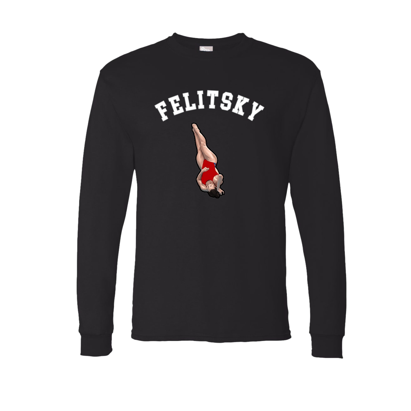 Long Sleeve Tee — Shirsey Arch in Black