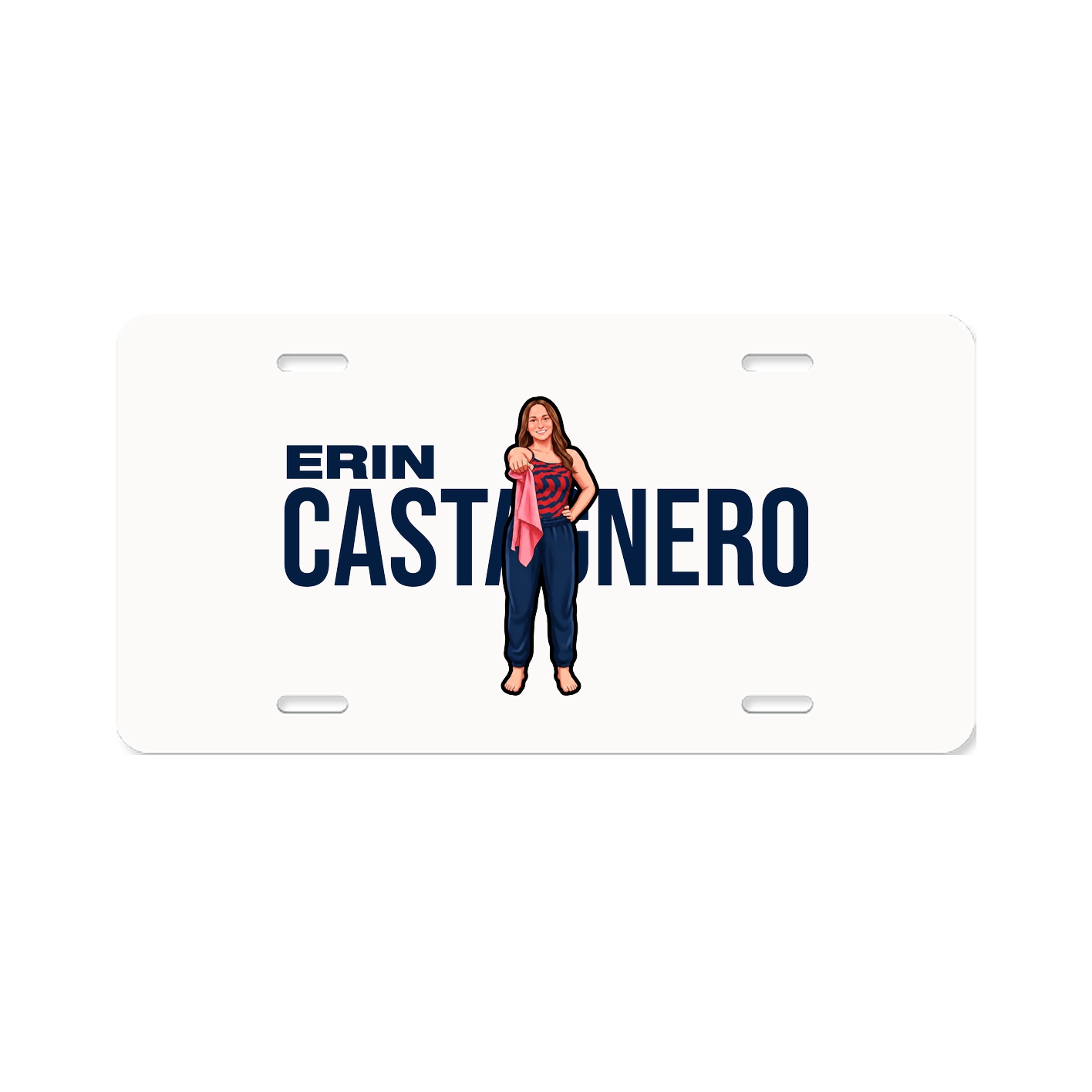 License Plate — Player Name in Classic