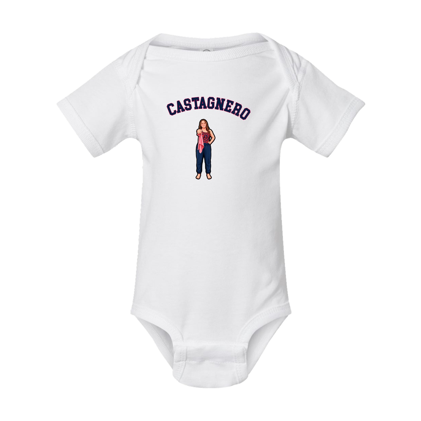 Baby Onesie — Shirsey Arch in White