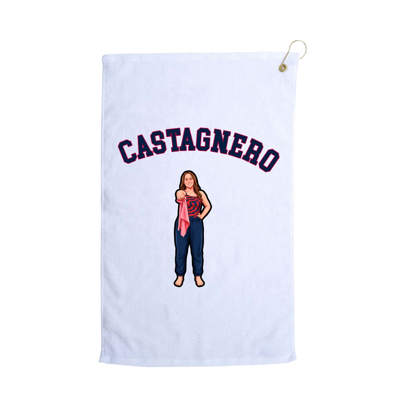 Golf Towel — Shirsey Arch in White