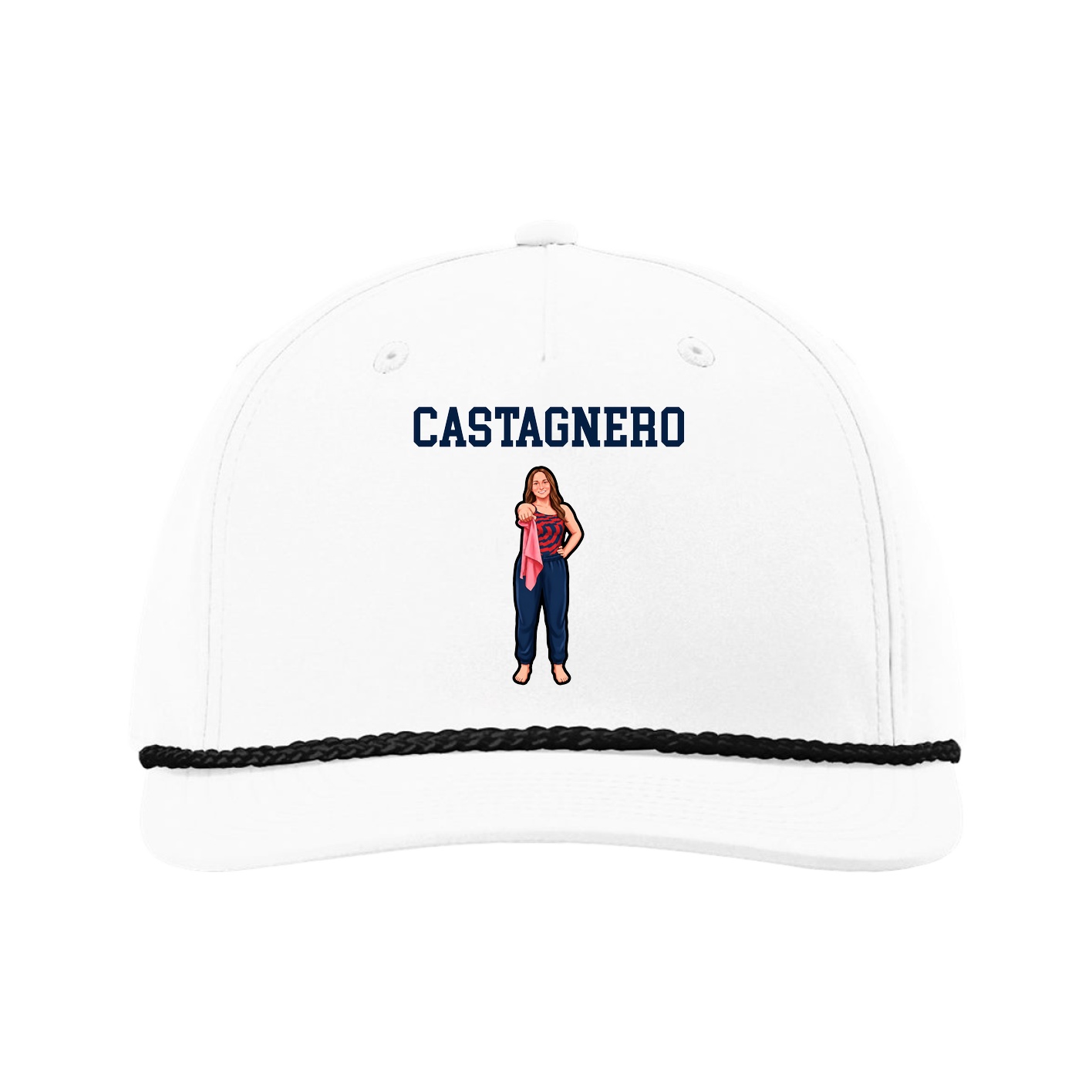 Five-Panel Classic Rope Cap — Shirsey in White