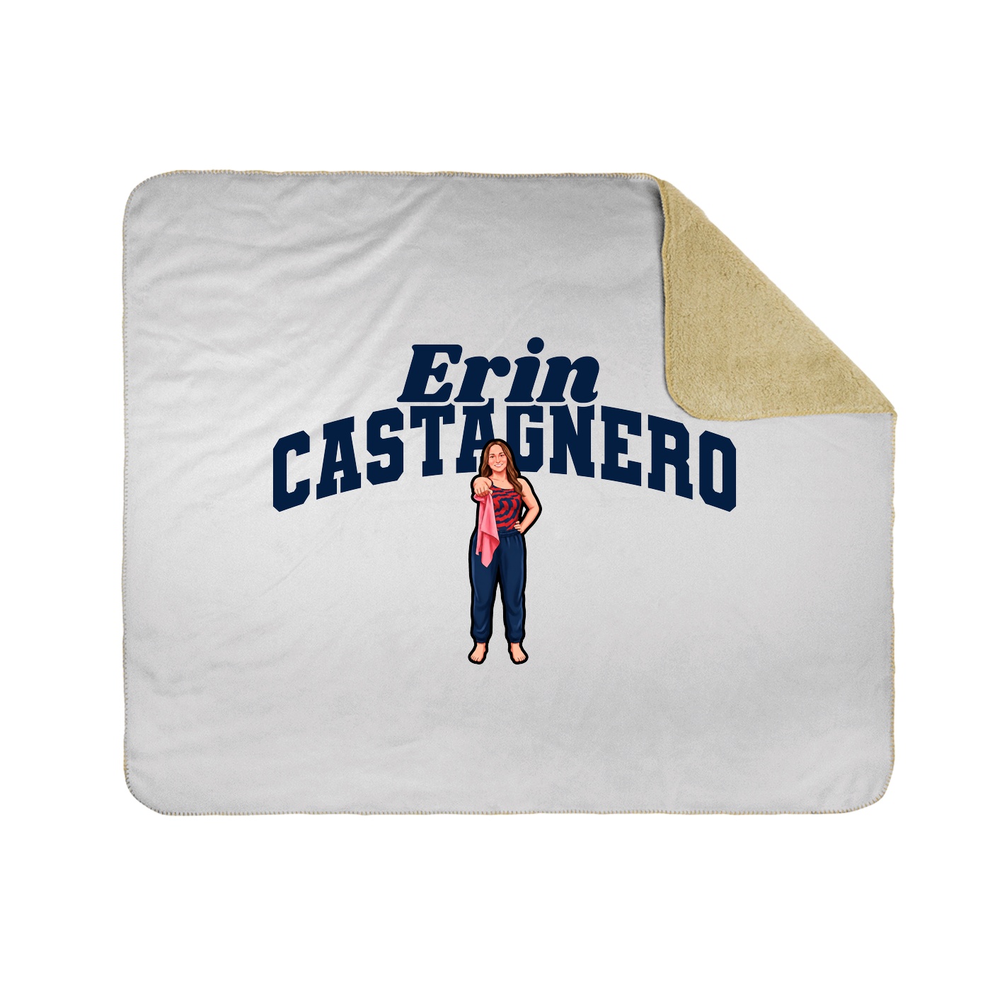 Throw Blanket — Signature Arch in White