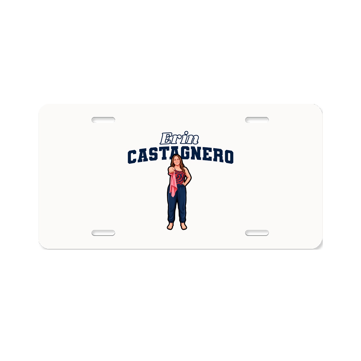 License Plate — Name Arch in Classic