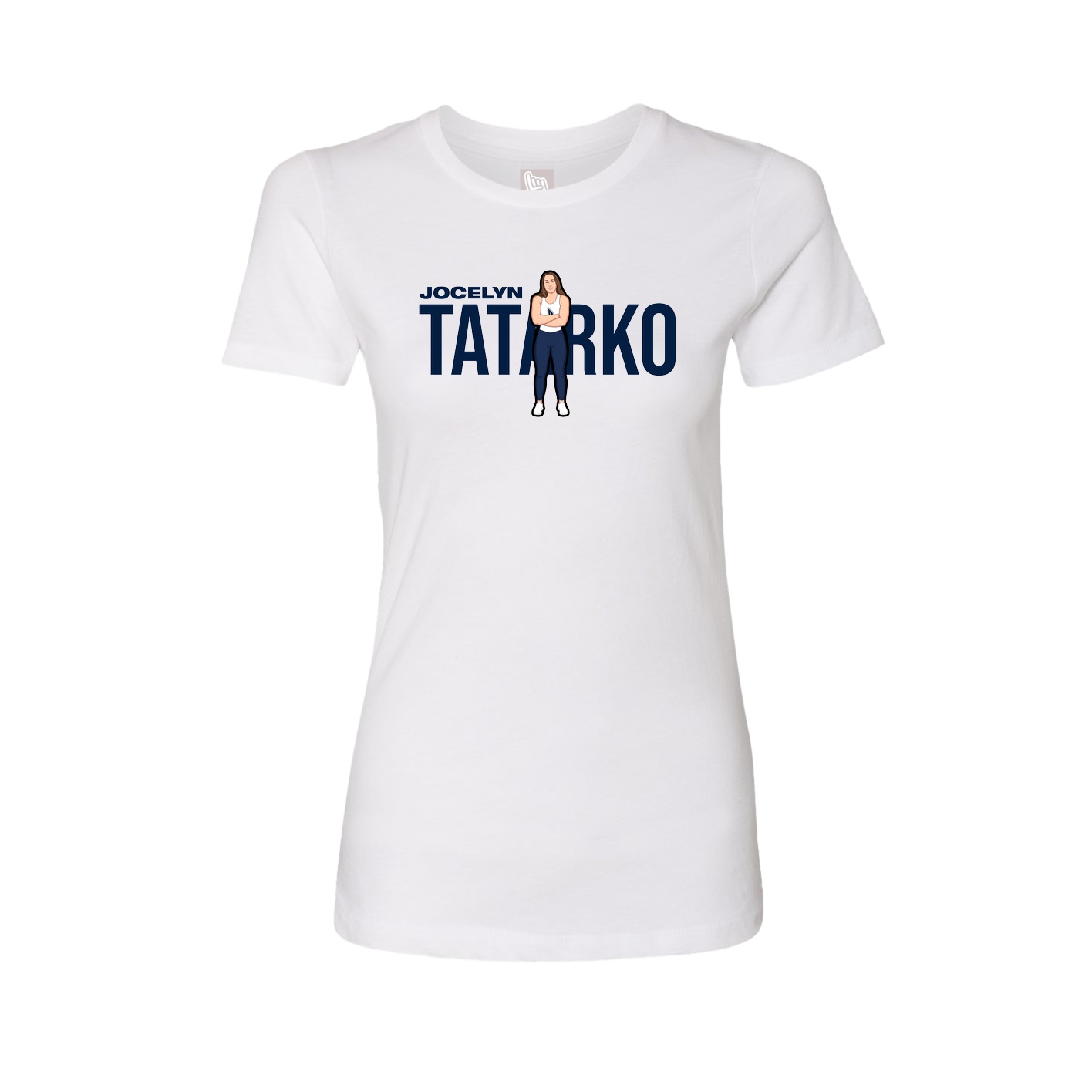 Womens Tee — Player Name in White