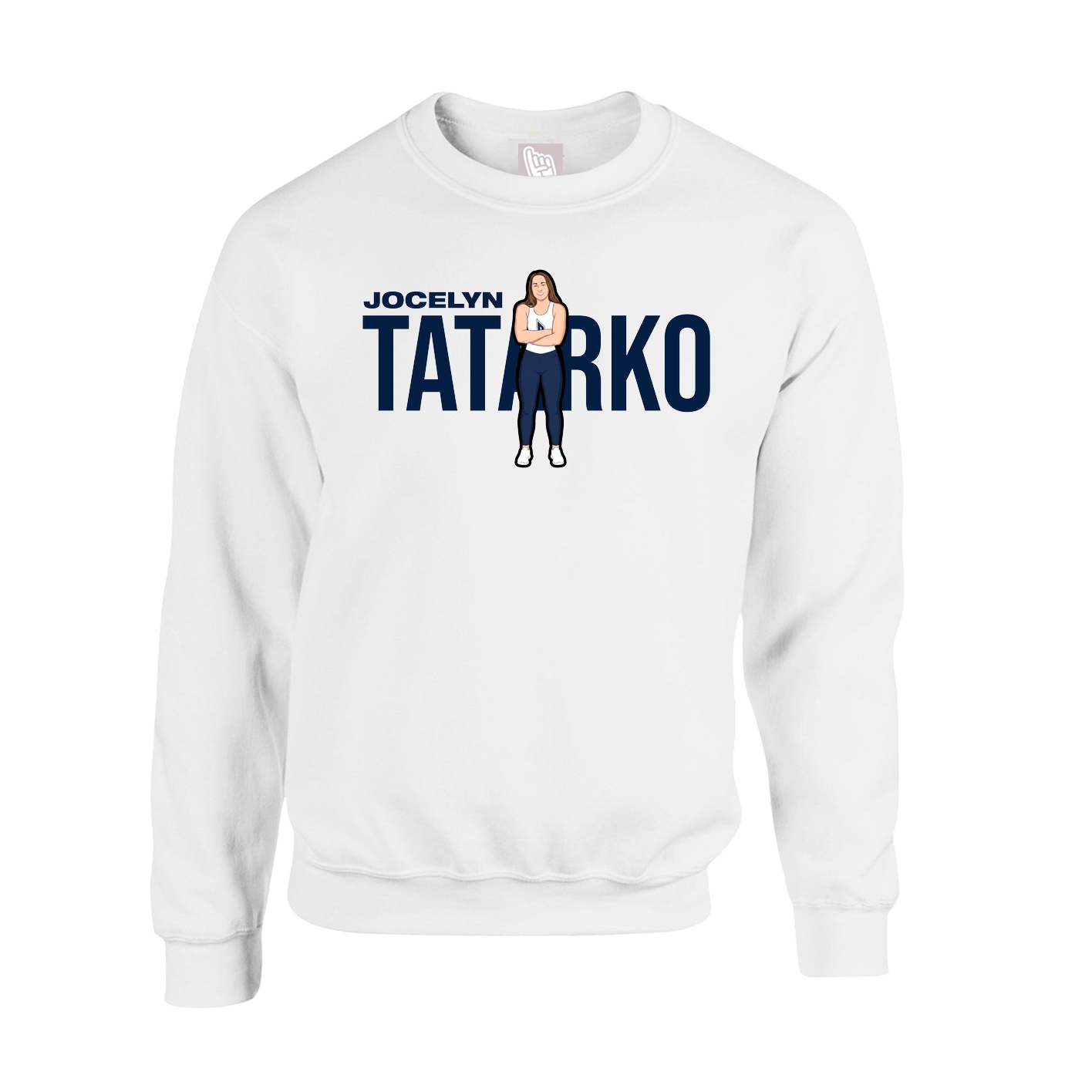 Fleece Crew — Player Name in White
