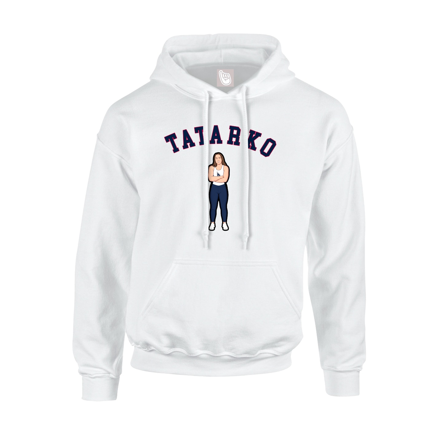 Youth Hoodie — Shirsey Arch in White