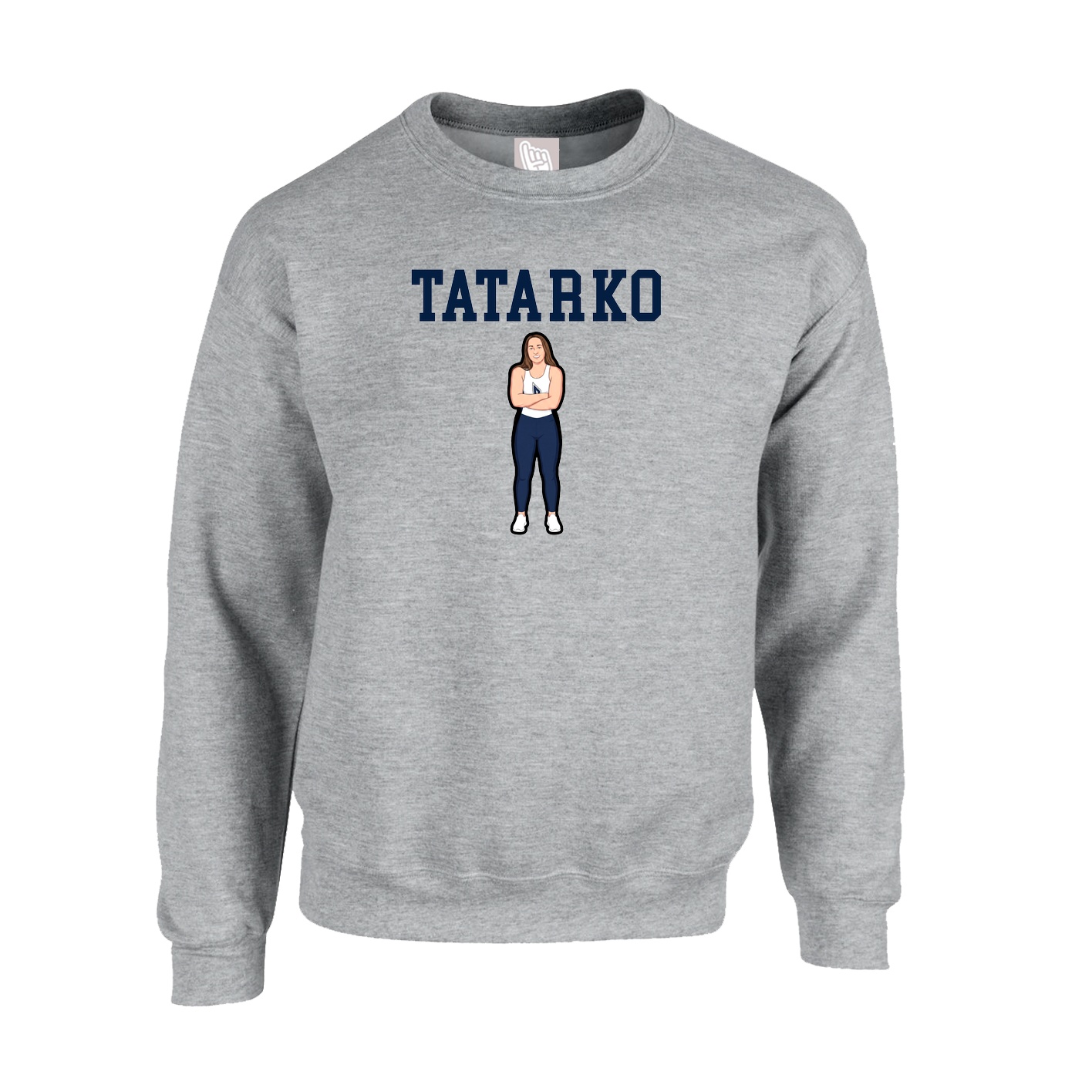 Fleece Crew — Shirsey in Grey