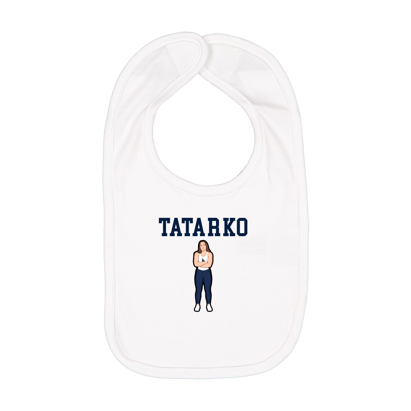 Infant Bib — Shirsey in White