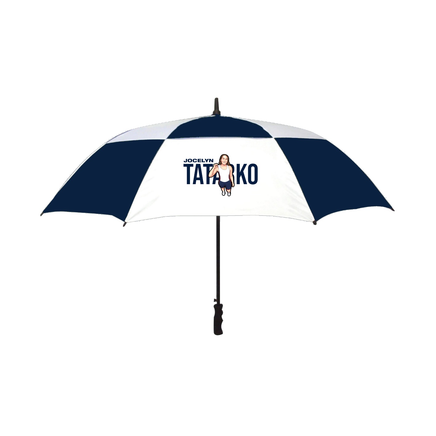 Golf Umbrella — Player Name in Navy