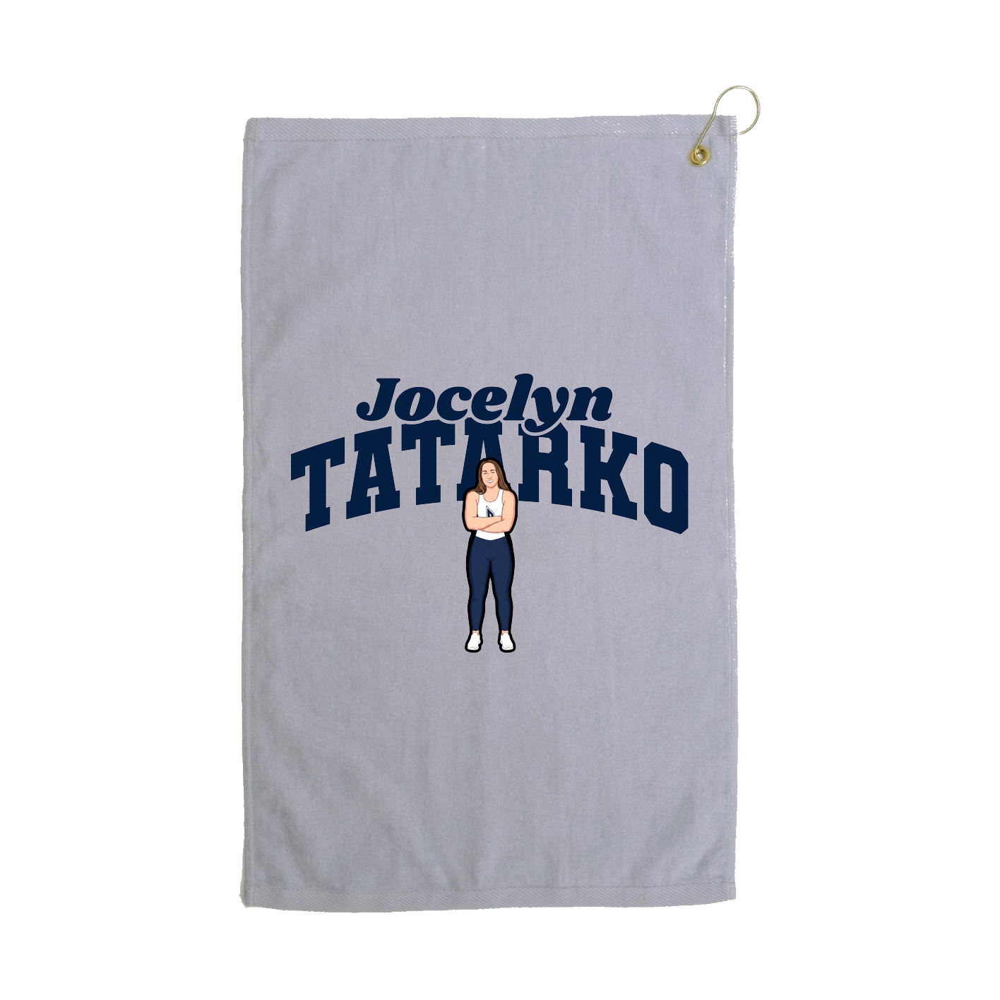 Golf Towel — Signature Arch in Grey