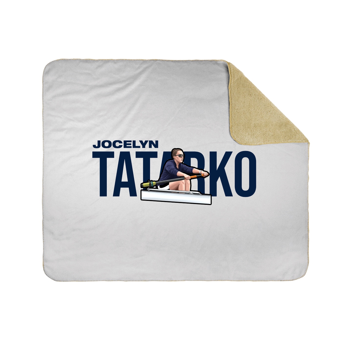 Throw Blanket — Player Name in White