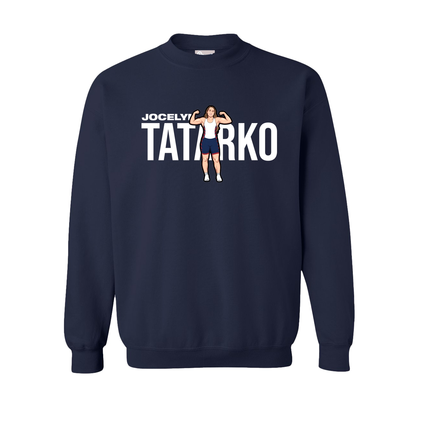 Fleece Crew — Player Name in Navy