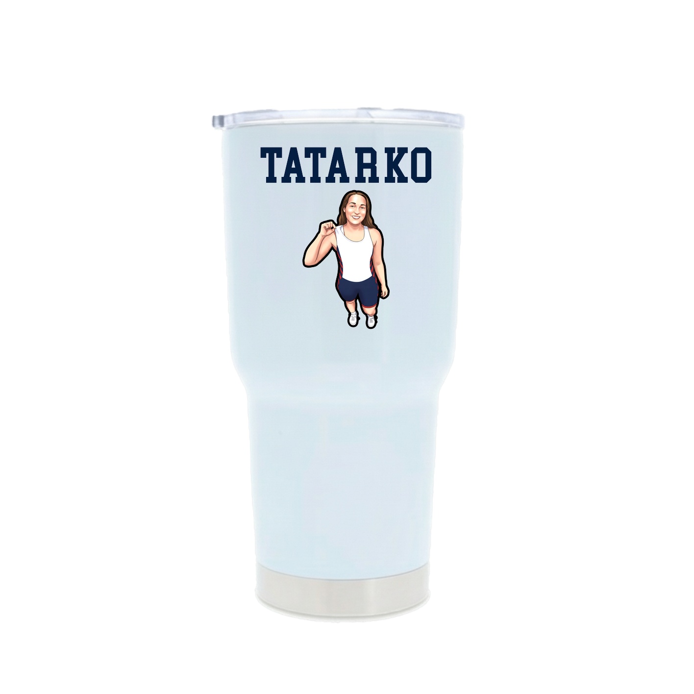 30oz Stainless Steel Tumbler — Shirsey in White
