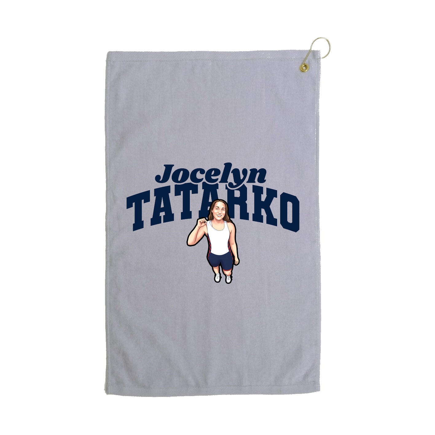 Golf Towel — Signature Arch in Grey
